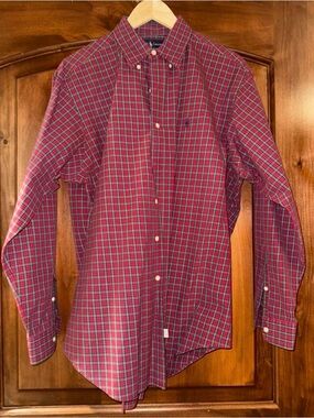 Ralph Lauren Red Plaid Button-Down Shirt